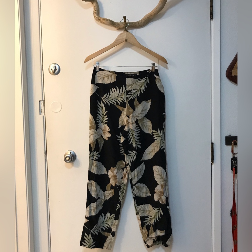 Tori Richard Palm silk pants